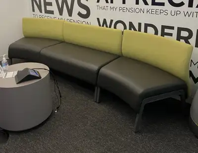 Teknion 3-Seater Lounge Sofa – Premium Office Furniture!, View more