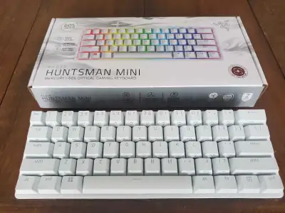 Razer Huntsman Mini 60% Gaming Keyboard - White, View more