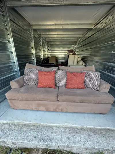 Microfiber Couch DELIVERY AVAILABLE , View more
