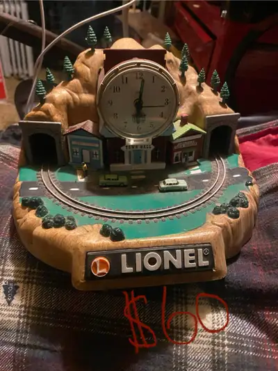  Vintage Lionel  Train station in clock toy, View more