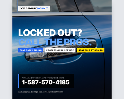 Locked your keys in your car? Don't stress — YYC Calgary Car Lockout is on the way. We provide fast,...