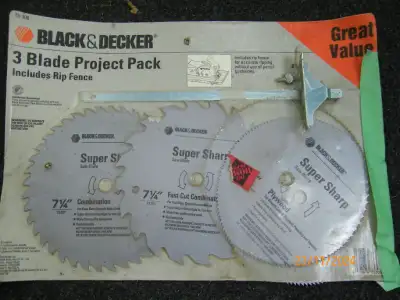 Black and Decker Project Pack Saw Blades, View more
