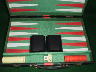 Backgammon Set, 14.5 x 9 inches, View more