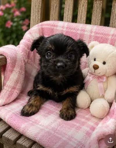 Parti Yorkie Puppies - Ready for their furever homes, View more