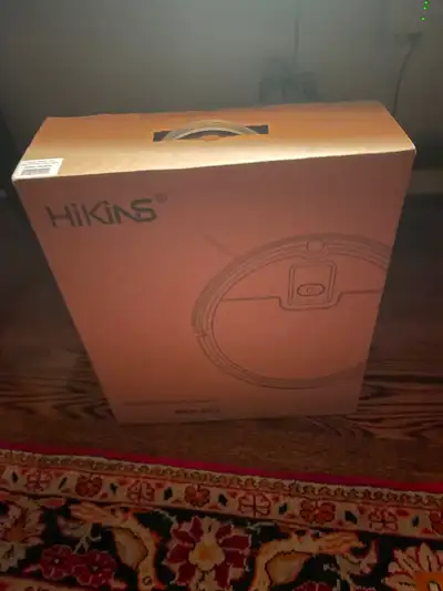 Hikins Robot Vacuum -brand new -comes with remote control -bin capacity 200ml