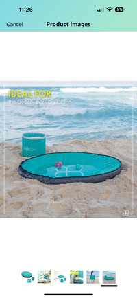 bblüv - Spläsh - Portable Baby Paddling Beach and Travel Pool wi