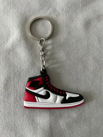 Air Jordan 1 Keychain 2D Red Laces, View more