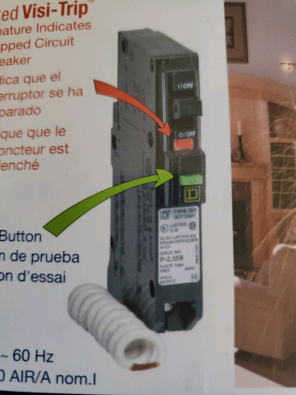 Square D Arc Fault 15 amp circuit breaker in Electrical in St. Albert - Image 4