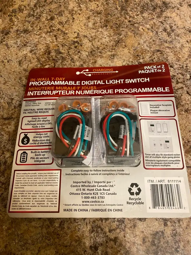 NEW Charging Essentials Digital Light Switch541618113191628801