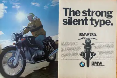 1971 BMW 750 Original 2 Pg Ad, View more