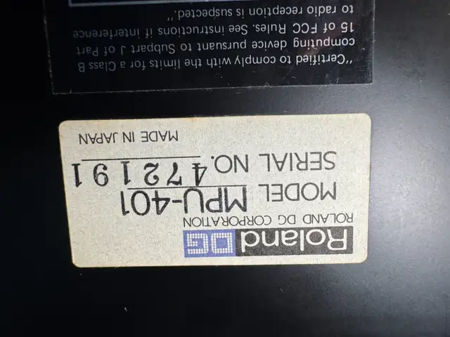 Vintage Roland DG MPU-401 MIDI Processing Unit Excellent in Pro Audio & Recording Equipment in City of Toronto - Image 7