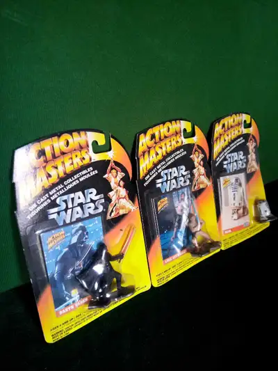 3 Unopened Vintage Star Wars Diecast Figures, View more