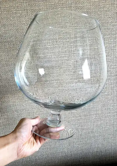 11" giant wine glass shaped. Giod to appreciate aged brown spirits like brandy, cognac, and whisky b...