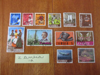 GSGS. ZAMBIE. ZAMBIA.  TIMBRES. STAMPS.