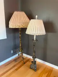 Lampes sur pied, 160$ chaque