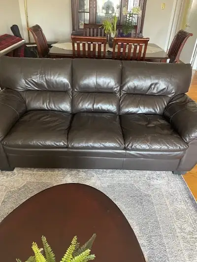 Brown Leather Sofa, View more