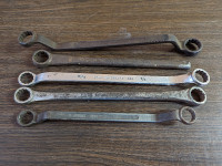 Wrench lot E: 5 piece SAE boxed end