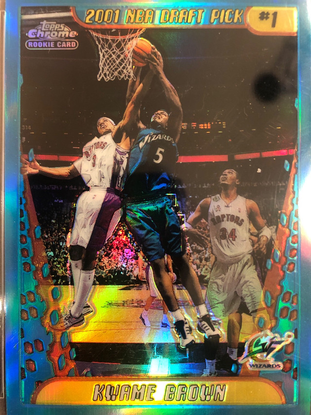 Kwame Brown Graded Refractor Rookie Card  in Arts & Collectibles in Markham / York Region - Image 3