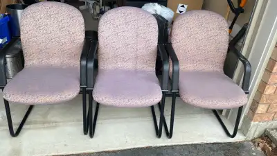 Set of 3 Office Chairs