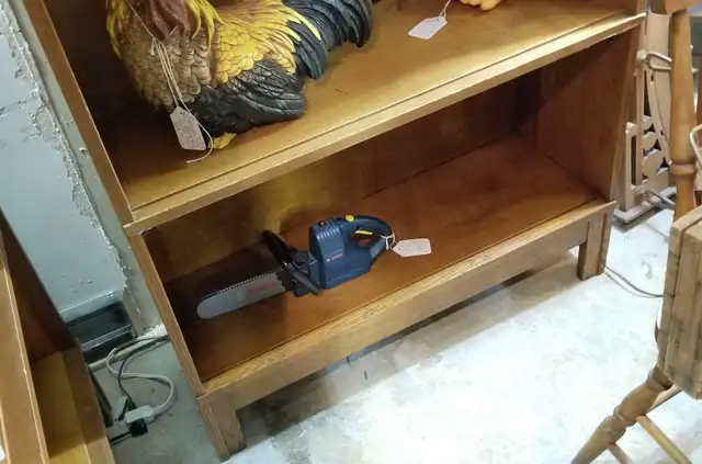 Antique Std Desk oak barrister bookcase 6 tiers 6 parts 3 doors in Bookcases & Shelving Units in Ottawa - Image 5