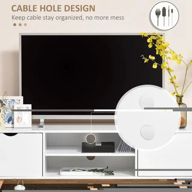 Modern Wooden TV Stand For 65"   TV in TV Tables & Entertainment Units in Markham / York Region - Image 7