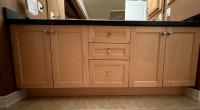 Vanity / Bathroom Cabinets (Shaker Style, Maple Wood)