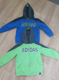 Two (2) Children's Adidas Hoodies