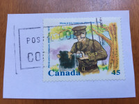 Winnie the Pooh Cancelled Canada 45 Cents Stamp
