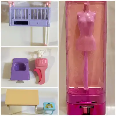 Various 2000s Barbie Furniture & Accessories, View more