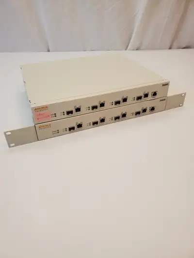 Up for sale an Aruba 3200 Mobility Controller, 3400 Mobility Controller and 70 AP-105 APs. Everythin...