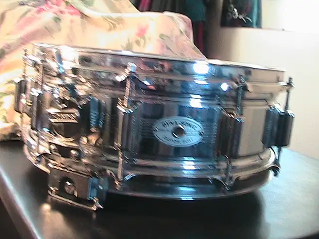 CIRCA 1964 "7"LINE "ROGERS DYNASONIC" HEAVY BRASS CUSTOM BUILT in Drums & Percussion in Windsor Region - Image 4