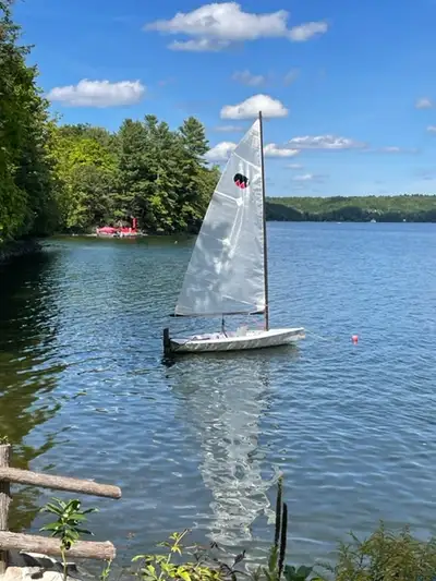Bruce Farr designed Megabyte sailing dinghy built by Performance Sailcraft (original Laser builder)...