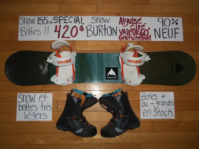 Plusieurs ensembles de snowboard planche a neige snow in Snowboard in Drummondville - Image 4