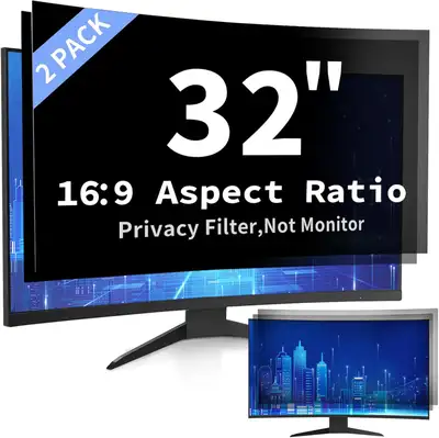 Computer Privacy Screen 32 Inch, Removable, View more