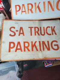 Sa parking sign metal