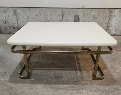 POST MODERN "ALTAVISTA LANE" STYLE METAL & LACQUER COFFEE TABLE, View more