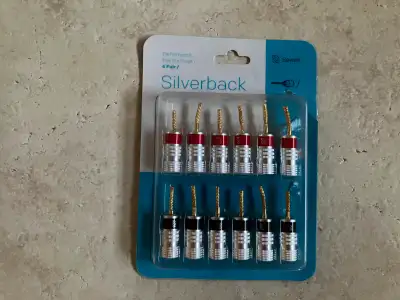 Set of 12 Sewell Silverback Flex Pin Banana Plugs Brand New, View more