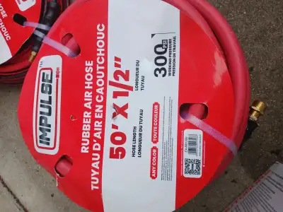 50 foot  x 1/2" Rubber Air Hose, View more
