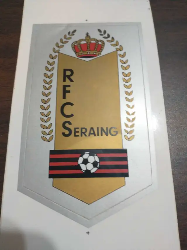 Belgian football club RFCS Seraing 4 3/4 x 2 1/2" sticker 62863738266497121