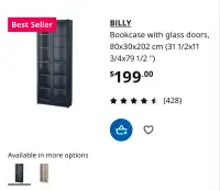 IKEA BILLY BOOKCASE WITH DOORS
