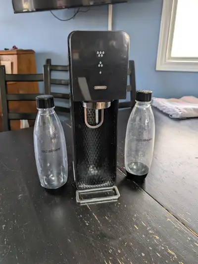 Soda Stream with Two Bottles - Needs a New Gas Cartridge, View more