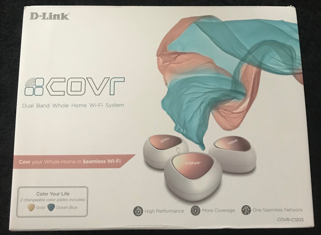 DLink COVR-C1203 AC1200 Dual Band Whole Home Mesh Wi-Fi System in Networking in Windsor Region
