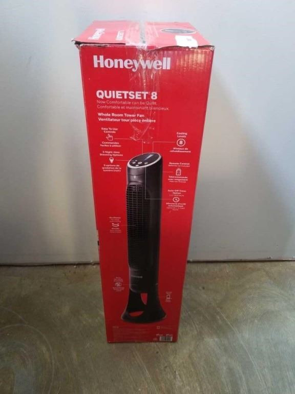 Honeywell HYF290B Quietset 8-Speed Whole-Room Tower Fan in Heaters, Humidifiers & Dehumidifiers in Burnaby/New Westminster - Image 3
