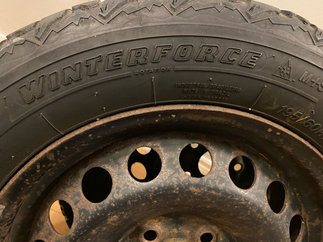 Winter Tires set of 2 (on rims) in Tires & Rims in Hamilton - Image 2