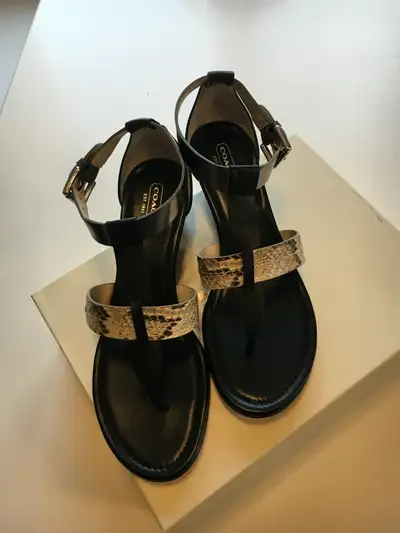 Brand New Ladies Coach Sandals - Size 9 1/2 Please call/text Barb @ (780) 918-2745 to make arrangeme...