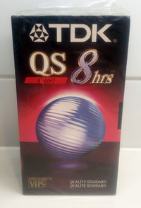 VHS Tapes TDK - QS 8 hrs Standard quality (Blank sealed) 3 pcs