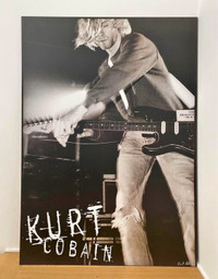 Kurt Cobain In Action Wall Poster
