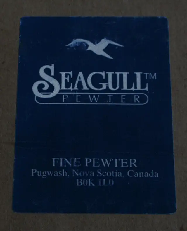 "SEAGULL" PEWTER/MARBLE CHEESE TRAY & "GODINGER" SLVER KNIFE in Kitchen & Dining Wares in Calgary - Image 5