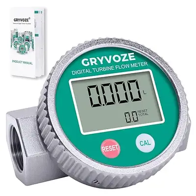 3/4 Inch Waterproof Inline Flow Meter 3.8–50 LPM NPT Thread Fuel, View more