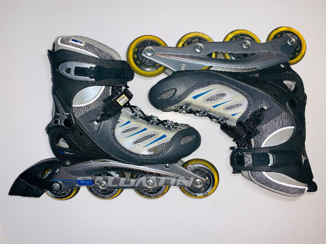 SALOMON-PATINS ROUES ALIGNÉES/ROLLERBLADES-WOMENS SIZE:8  (C036) in Skates & Blades in City of Montréal - Image 2